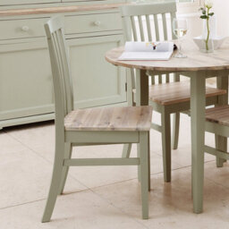Statement Furniture Florence Highback Wooden Seat Chair - Sage Green - thumbnail 1