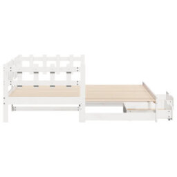 Berkfield Daybed With Trundle And Drawers Without Mattress White 80X200 Cm - thumbnail 6