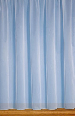White Net Curtain Straight Base - image 1