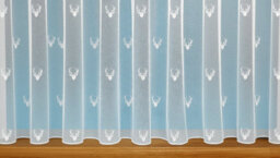 White Net Curtain Straight Base - thumbnail 3