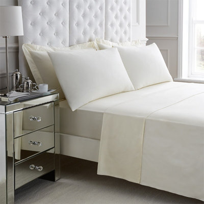 Gc Gaveno Cavailia 200 Thread Count Egyptian Cotton Flat Sheet Super King Cream
