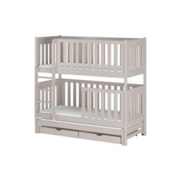 Arte Cashmere Emily Bunk Bed With Trundle & Drawers W198Cm - Secure Family Sleeper With Elegant Storage - thumbnail 1