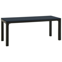 Vidaxl Garden Bench 110 Cm Steel And Wpc Black - thumbnail 2