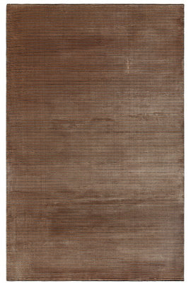 Terracotta Plain Striped 11mm Thick Anti-Shed Rug For Bedroom, & Dining Room, Stain-Resistant Modern Rug-120Cm X 170Cm - image 1