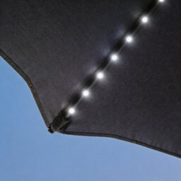 Home Source Soletta 3M Multicoloured Led Tilt Parasol Grey - thumbnail 4