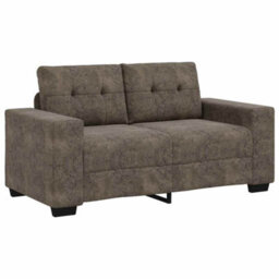 Vidaxl Loveseat Sofa With Cushion Dark Grey Faux Leather - thumbnail 2
