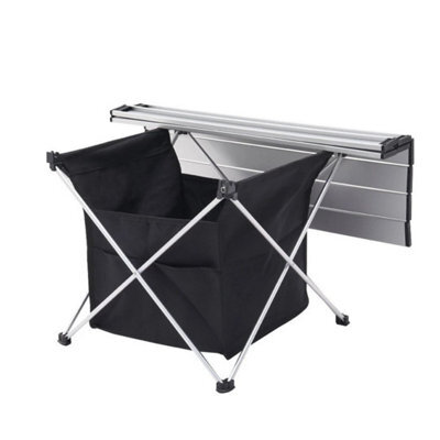Folding Camping Table Portable Aluminium Desktop Outdoor Picnic With Bag Table Small 39X33X31Cm - image 1