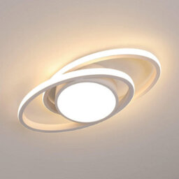 Pheashine White Round Led Ceiling Light Modern Design 3000K Warm - thumbnail 1