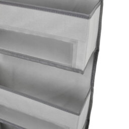 Living And Home 4 Tier Non Woven Fabric Wardrobe Over Door Hanging Storage Organizer - thumbnail 3