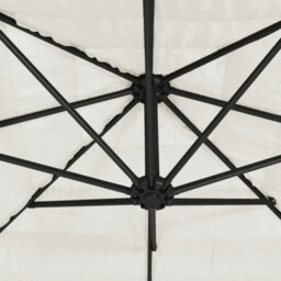 Walplus Garden Parasol With Steel Pole White 268X268X226 Cm - thumbnail 7