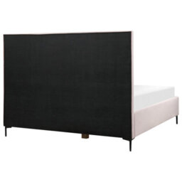 Beliani Ottoman Bed Velvet Sezanne 180 X 200 Cm (Eu Super King) Pink - thumbnail 9