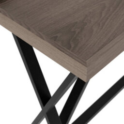 Wyld Haus Trento Aged Grey Oak Console Table With Black Metal Frame 1600X500X850mm - thumbnail 4