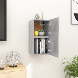 Berkfield Wall Mounted Tv Cabinets 2 Pcs Concrete Grey 30.5X30X30 Cm - thumbnail 1