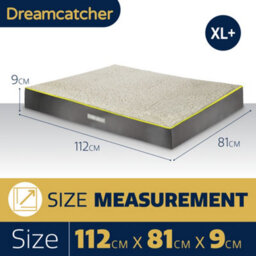 Dreamcatcher Grey Xl Dog Bed Orthopaedic Extra Large Plus Flat Crate Pet Mattress 112X81X9Cm, Removable Washable Cover - thumbnail 6