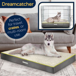 Dreamcatcher Grey Xl Dog Bed Orthopaedic Extra Large Plus Flat Crate Pet Mattress 112X81X9Cm, Removable Washable Cover - thumbnail 8