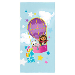 Gabbys Dollhouse Childrens/kids Up Up The Air Cotton Towel Blue/multicoloured (One Size)