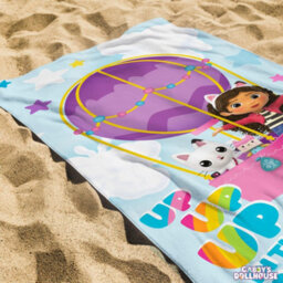 Gabbys Dollhouse Childrens/kids Up Up The Air Cotton Towel Blue/multicoloured (One Size) - thumbnail 3