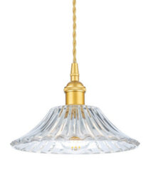 Luminosa Lighting Luminosa Wilshire Dome Pendant Light Satin Gold With Decorative Glass