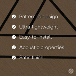 Wvh Oak Weave Geometric Wood Veneer Acoustic Felt Backing Decorative Sound-Absorbing Solution For Homes, Offices, And Studios - thumbnail 3