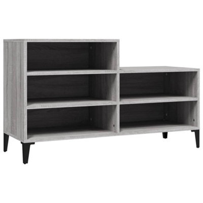 Berkfield Industrial Shoe Cabinet Grey Sonoma 102X36X60 Cm Engineered Wood - image 1