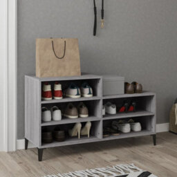 Berkfield Industrial Shoe Cabinet Grey Sonoma 102X36X60 Cm Engineered Wood - thumbnail 2