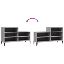 Berkfield Industrial Shoe Cabinet Grey Sonoma 102X36X60 Cm Engineered Wood - thumbnail 7