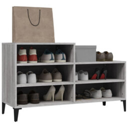 Berkfield Industrial Shoe Cabinet Grey Sonoma 102X36X60 Cm Engineered Wood - thumbnail 4