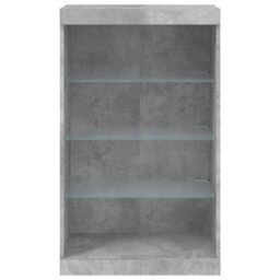 Berkfield Sideboard With Led Lights Concrete Grey 60.5X37X100 Cm - thumbnail 6