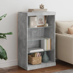 Berkfield Sideboard With Led Lights Concrete Grey 60.5X37X100 Cm - thumbnail 1