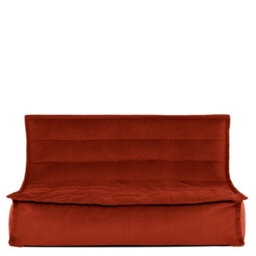 Icon Kota  Velvet Sofa Bean Bag, Spicy Terracotta - thumbnail 4