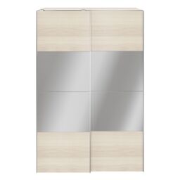 GoodHome Atomia Freestanding Oak Effect Particle Board Mirrored Wardrobe (H)2250mm (W)1500mm (D)655mm - thumbnail 2
