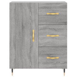 Berkfield Classic Sideboard Grey Sonoma 69.5X34X90 Cm Engineered Wood - thumbnail 5