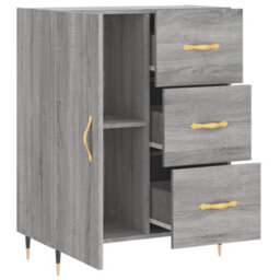 Berkfield Classic Sideboard Grey Sonoma 69.5X34X90 Cm Engineered Wood - thumbnail 6