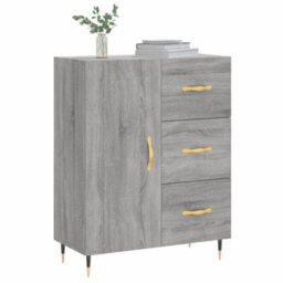 Berkfield Classic Sideboard Grey Sonoma 69.5X34X90 Cm Engineered Wood - thumbnail 3