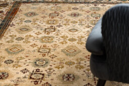 RugsX Wool Carpet Omega Avila Ornament Frame Sand Beige 235X350 Cm - thumbnail 5