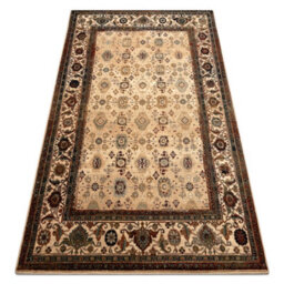 RugsX Wool Carpet Omega Avila Ornament Frame Sand Beige 235X350 Cm - thumbnail 4