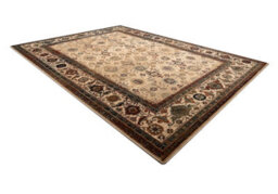 RugsX Wool Carpet Omega Avila Ornament Frame Sand Beige 235X350 Cm - thumbnail 3