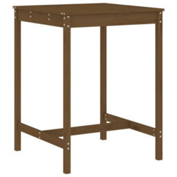 Berkfield 3 Piece Garden Bar Set Honey Brown Solid Wood Pine - thumbnail 6
