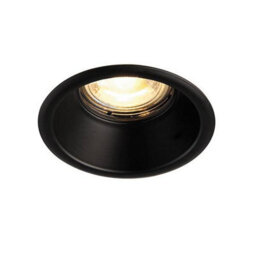 Luminosa Lighting Luminosa Speculo Led Fire Rated 1 Light Bathroom Recessed Downlight Matt Black, Glass Ip65 - thumbnail 1