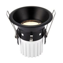 Luminosa Lighting Luminosa Speculo Led Fire Rated 1 Light Bathroom Recessed Downlight Matt Black, Glass Ip65 - thumbnail 4