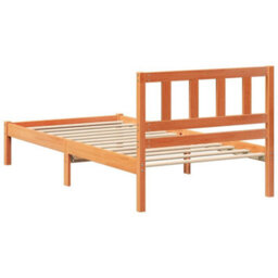 Berkfield Modern With Headboard Wax Brown 90 X 200 Cm Solid Pine Wood - thumbnail 7