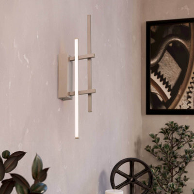 Eglo Trepiliano Aluminium And Steel Modern Led Linear Wall Light, Sandy - image 1