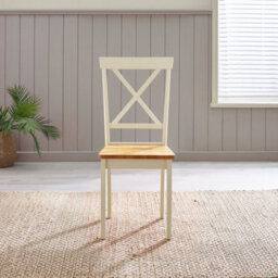 Furniturebox Uk Padstow Cream Wooden Extending Dining Table & 6 Millford Chairs - thumbnail 9