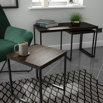 Atico Walnut Effect Side Table (H)40Cm (W)40Cm - image 1