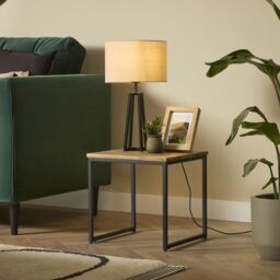Atico Walnut Effect Side Table (H)40Cm (W)40Cm - thumbnail 6