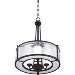 Luminosa Lighting Elstead Adonis 3 Light Ceiling Pendant Dark Cherry, E27 - thumbnail 4