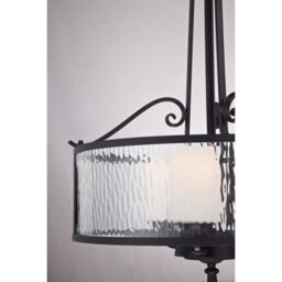 Luminosa Lighting Elstead Adonis 3 Light Ceiling Pendant Dark Cherry, E27 - thumbnail 5