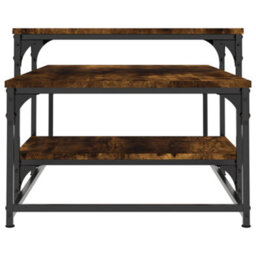 Berkfield Durable Coffee Table Smoked Oak 102X60X45 Cm Engineered Wood - thumbnail 5