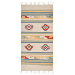 Beliani Rug Aparan Beige 80 X 150 Cm Cotton Kilim - thumbnail 5