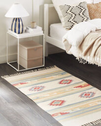 Beliani Rug Aparan Beige 80 X 150 Cm Cotton Kilim - thumbnail 2